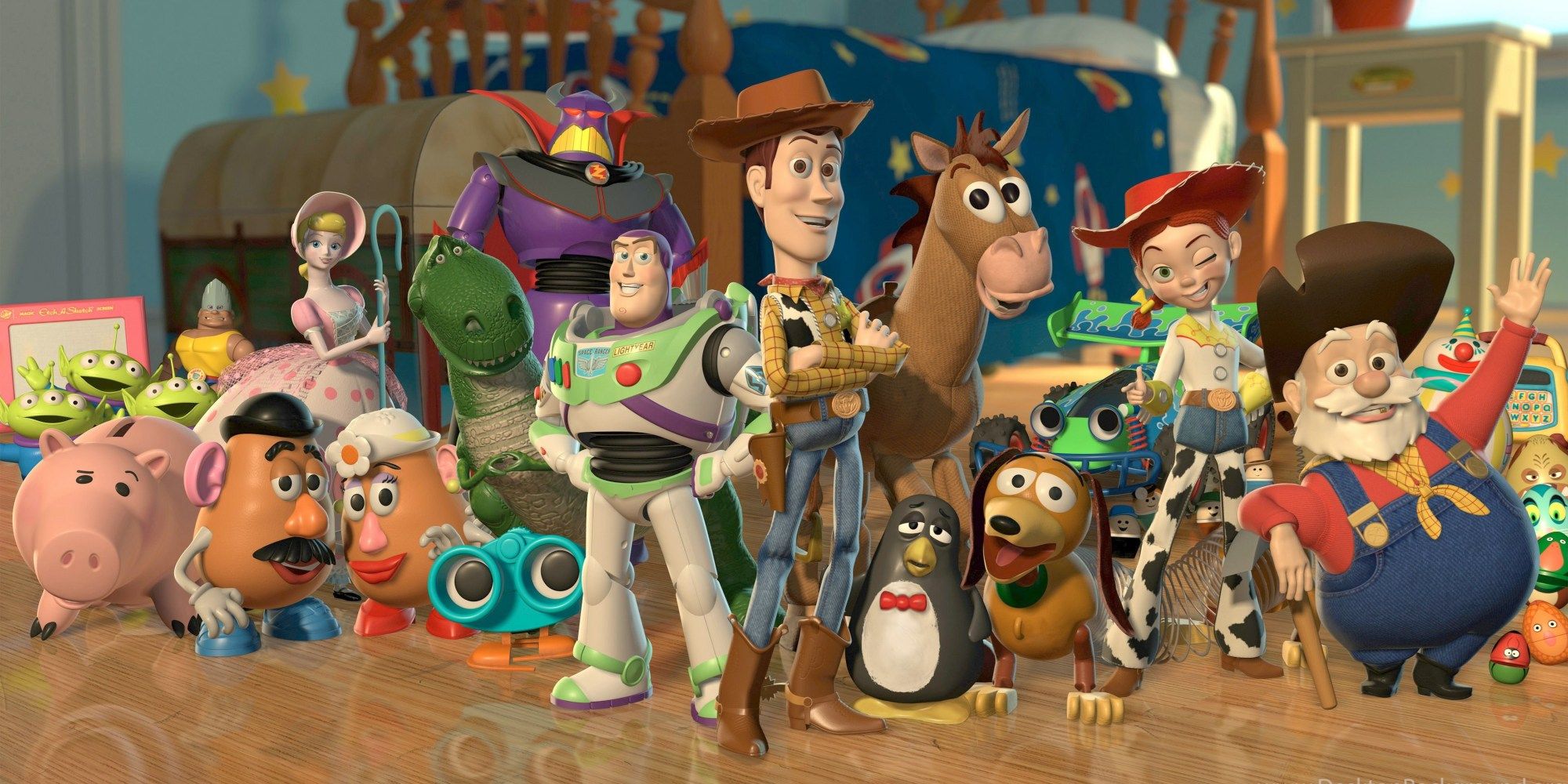 The gang in Toy Story 2