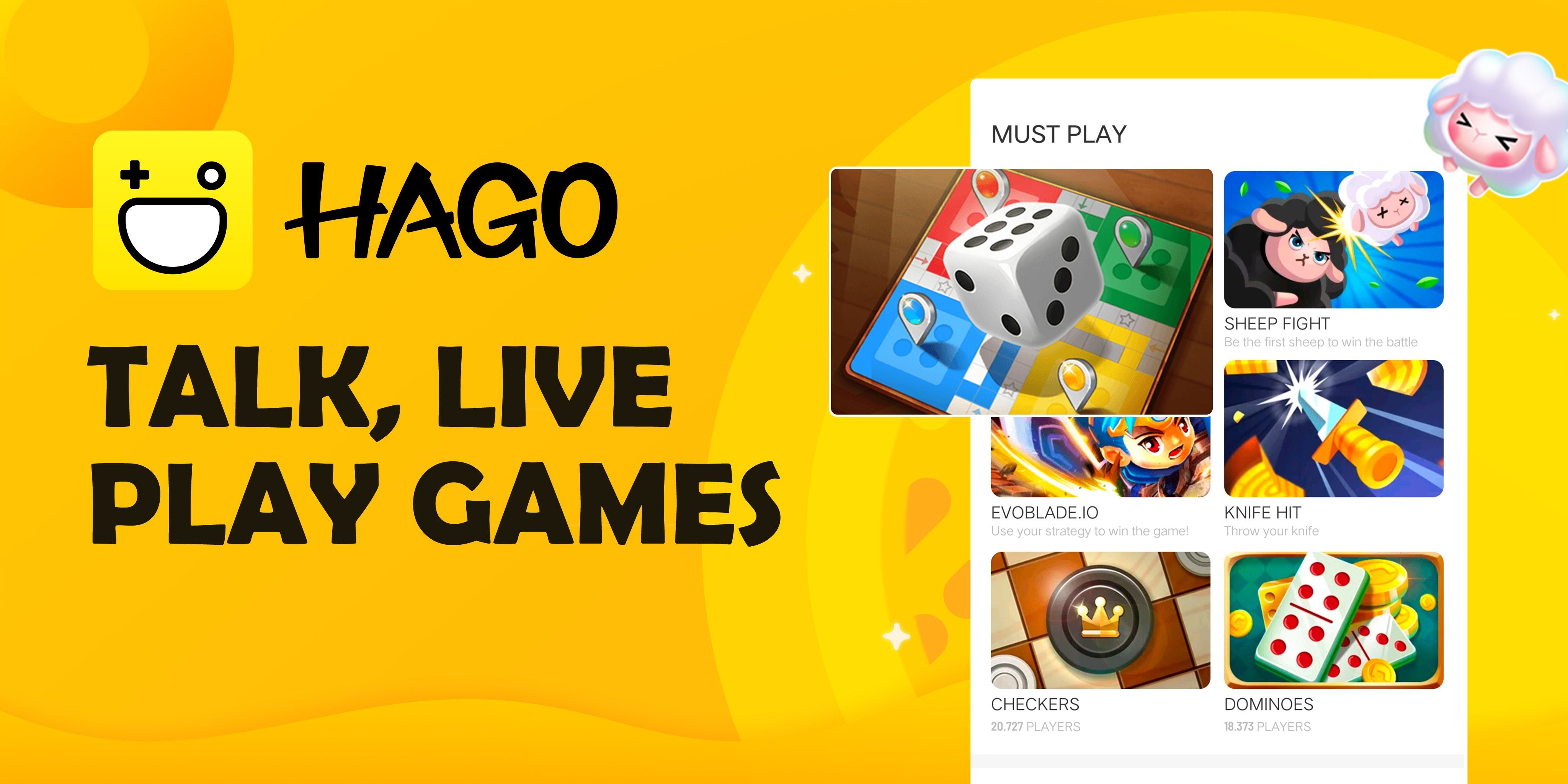 The landing page for the Hago app in the Google Play Store Is shown as an alternative to GamePigeon