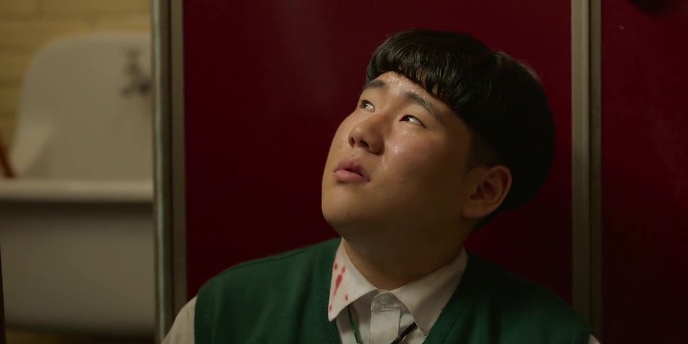 Yoo Jun-Sung looking worries in All of Us Are Dead