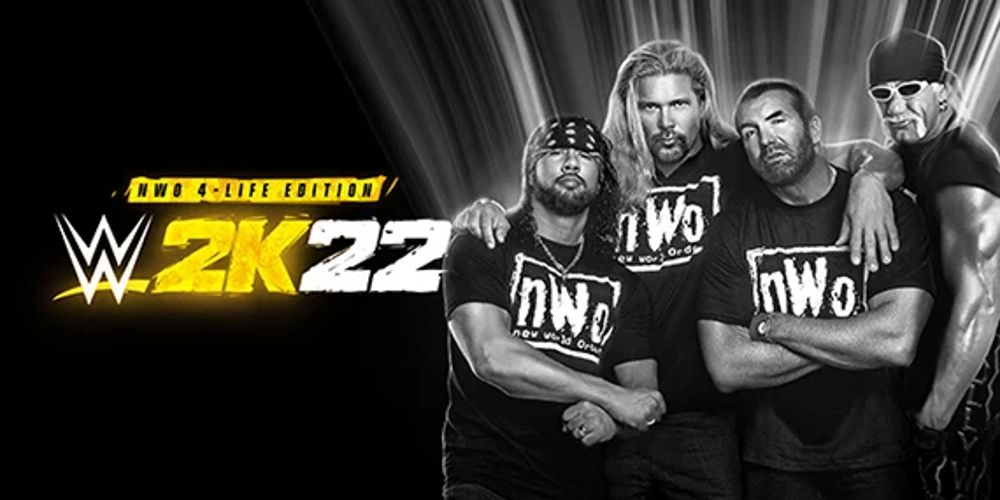 WWE 2K22 nWo 4-life edition promo graphic