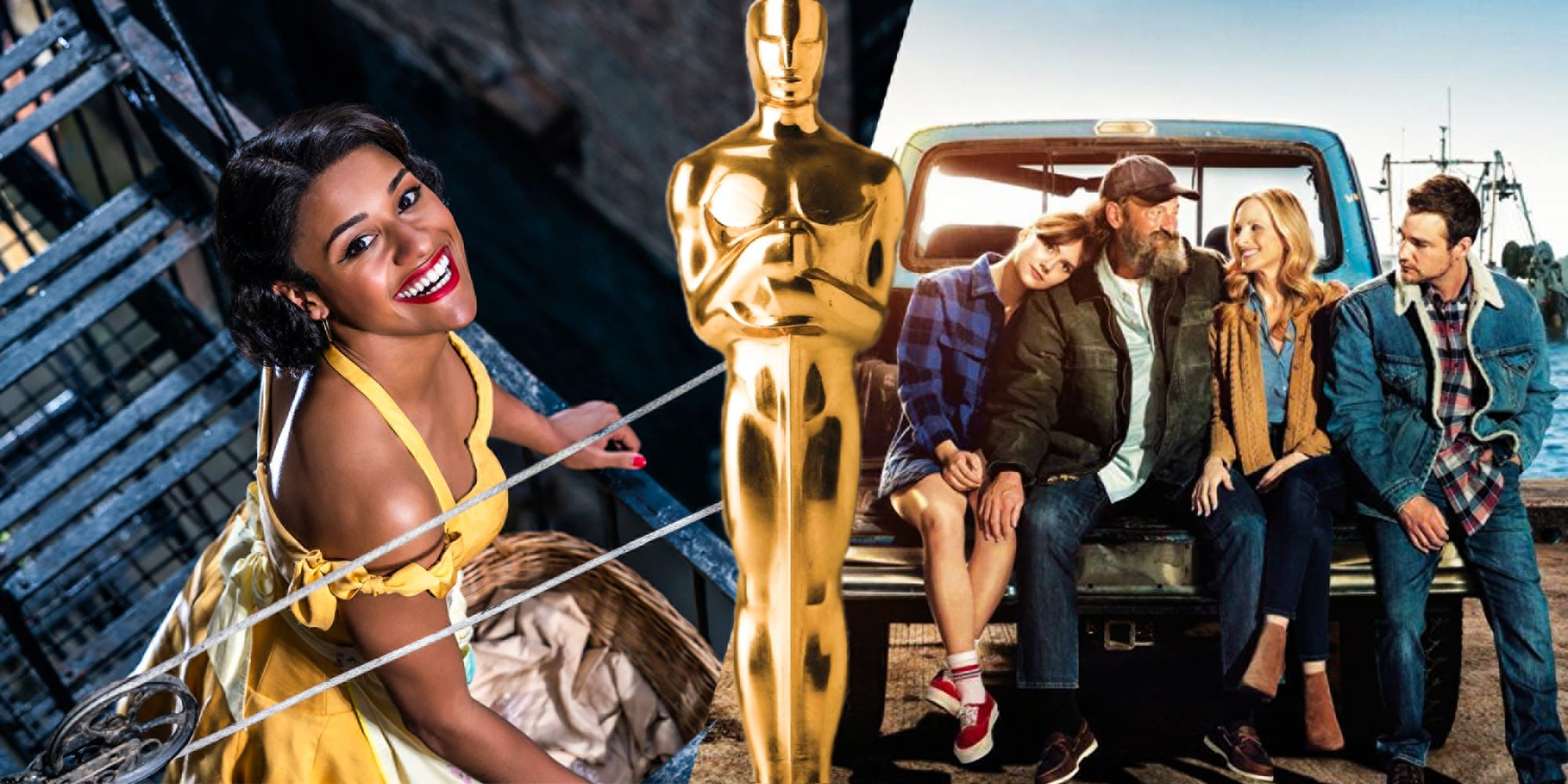 Ariana DeBose West Side Story, Oscar statue, CODA poster
