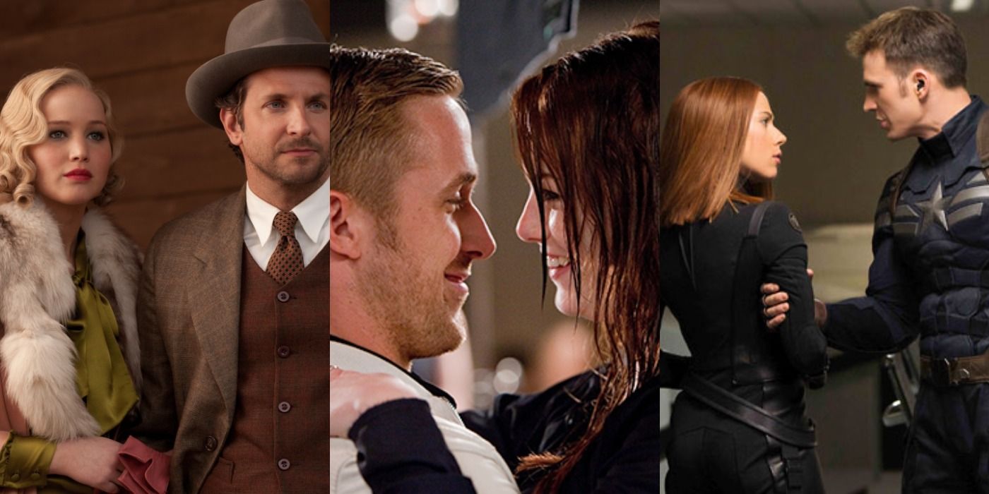 Split image of Jennifer Lawrence, Bradley Cooper, Ryan Gosling, Emma Stone, Scarlett Johannson and Chris Evans