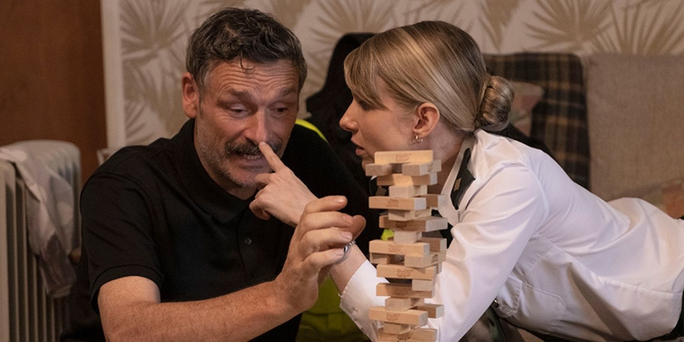 Lawerence Playing Jenga With Jo On Bloods