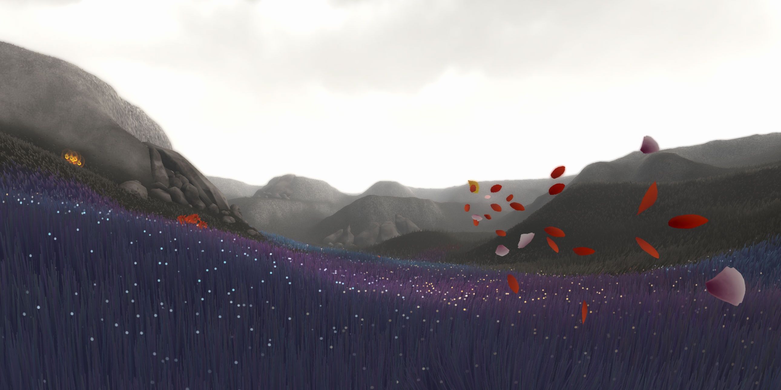 A screenshot of gameplay from Flower