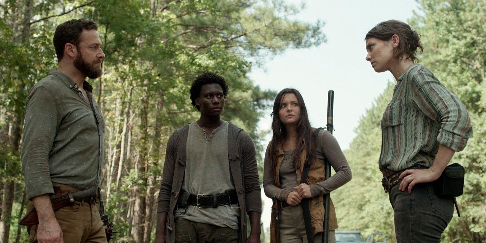 Aaron Elijah Lydia and Maggie in Walking Dead