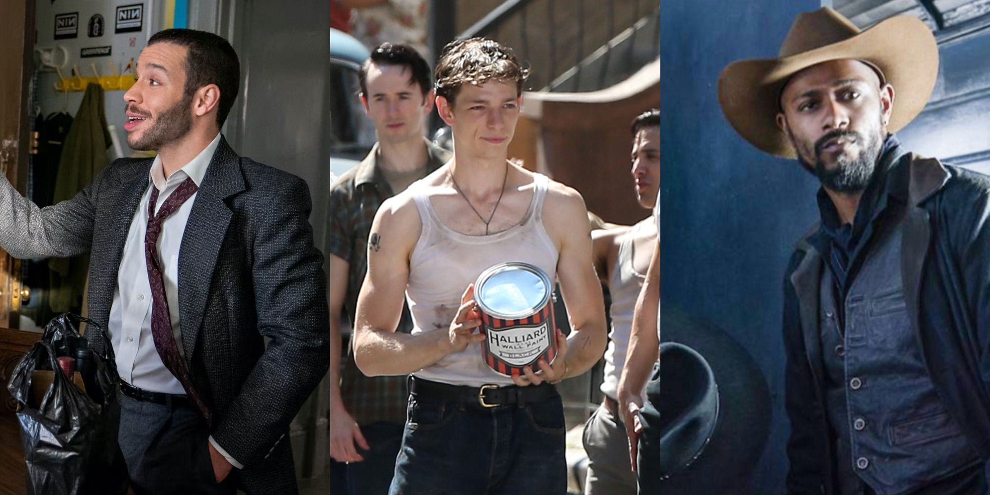 Split image of Robin De Jesus in Tick Tick Boom, Mike Faist in West Side Story and Lakeith Stanfeld in The Harder They Fall