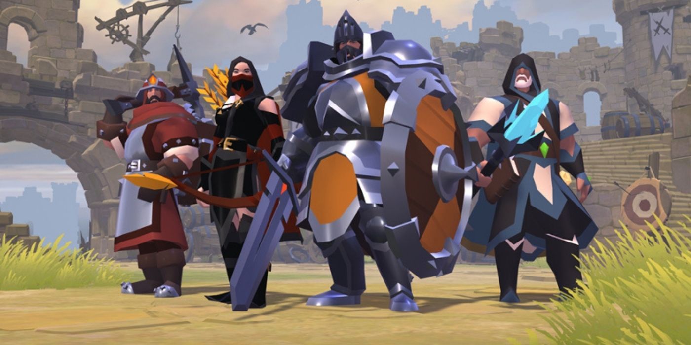Characters from the game Albion Online