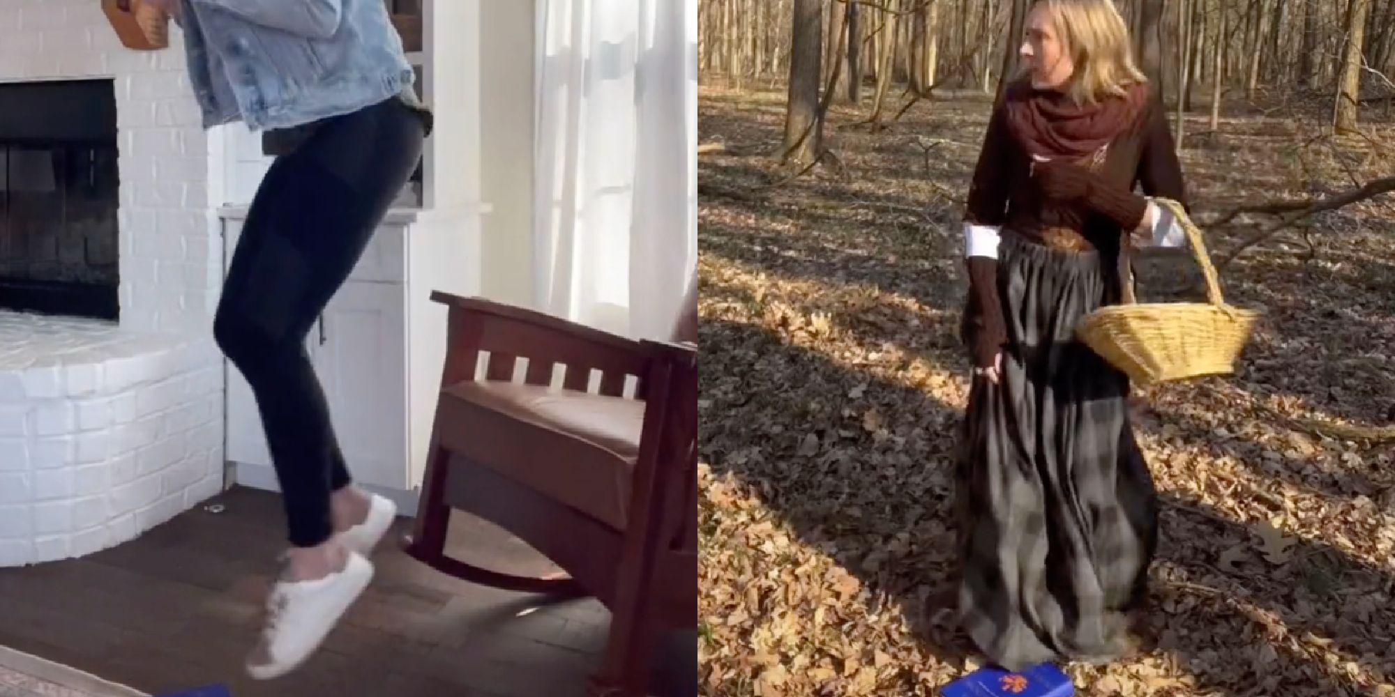 An Outlander fan literally jumps into the world through the book on TikTok