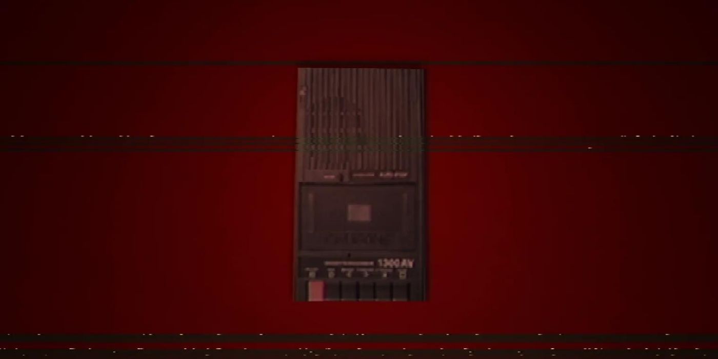 A device against a red background in the game Anatomy