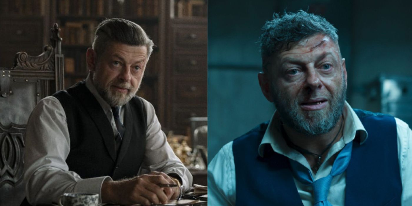 Side by side Andy Serkis in The Batman and MCU