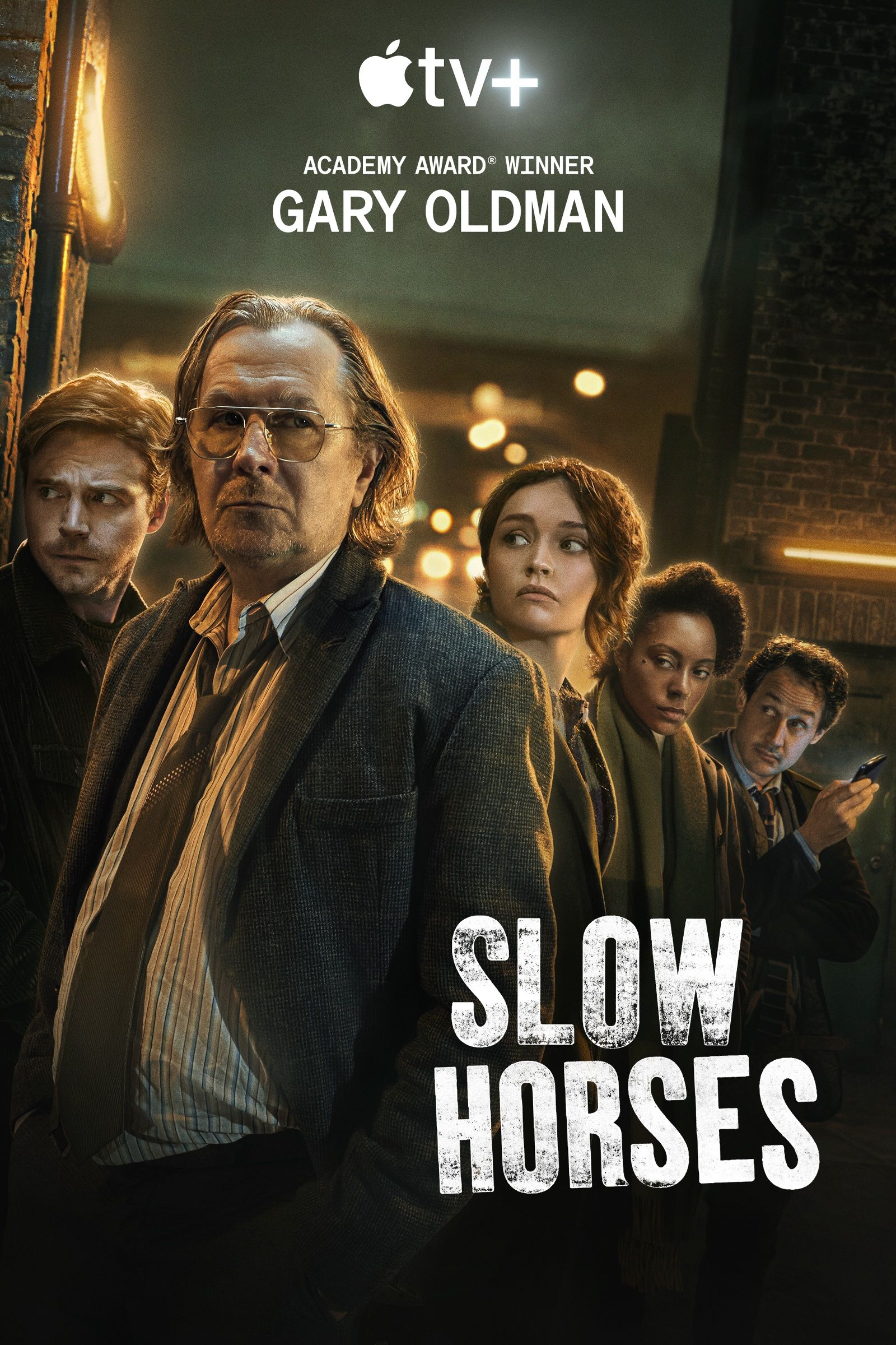 Arte clave para el cartel de Slow Horses de Apple TV