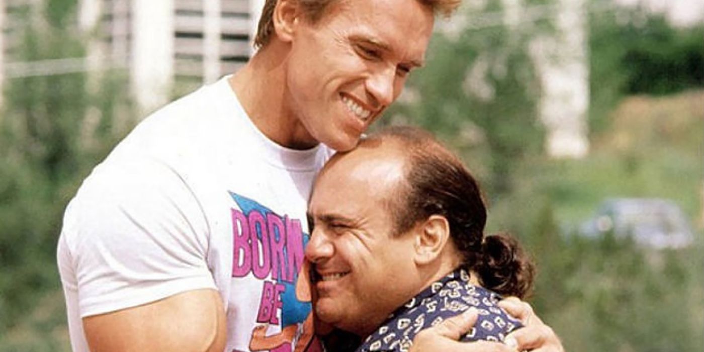 Arnold Schwarzenegger and Danny DeVito in Twins