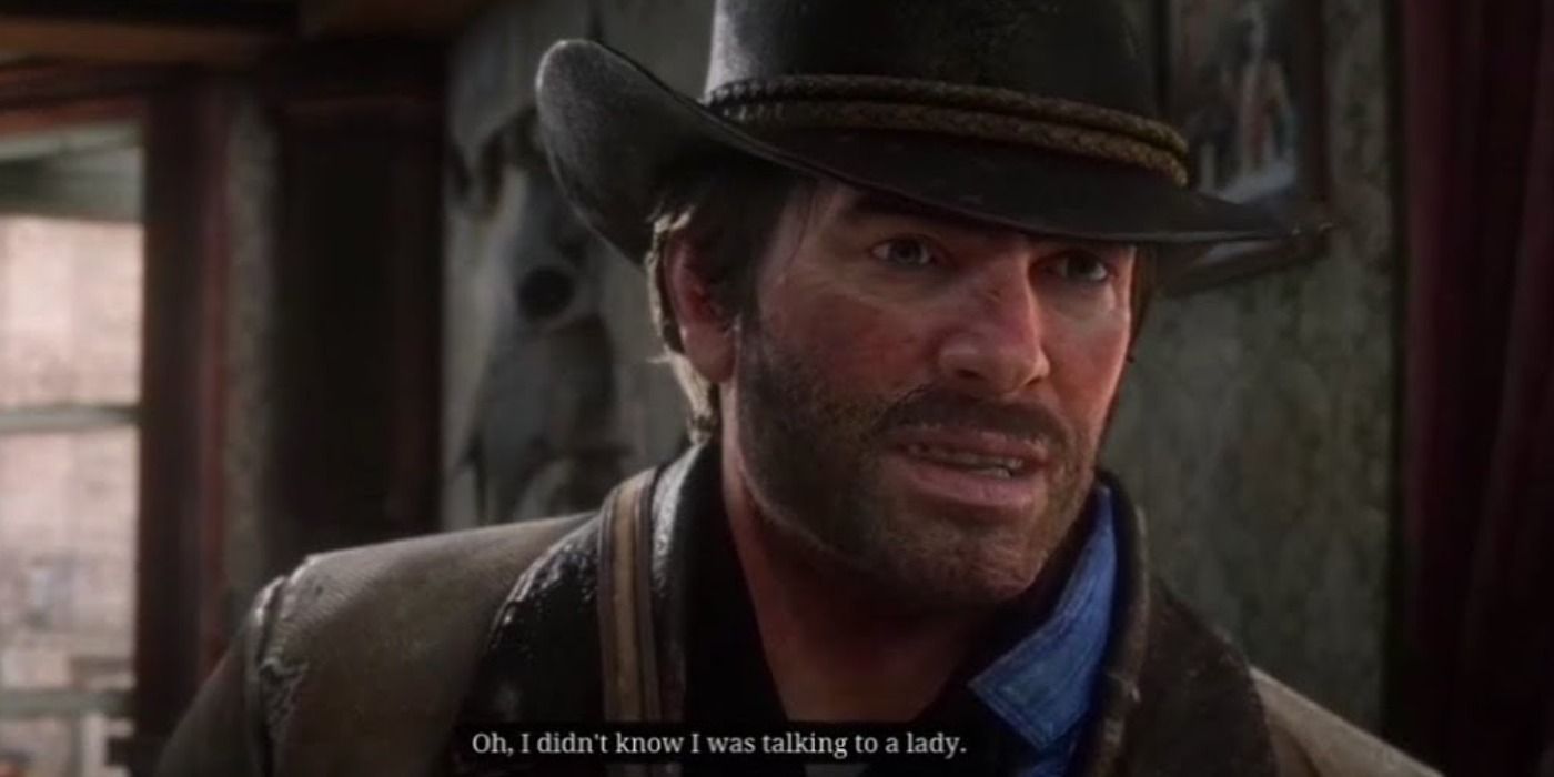 Arthur insults working girls in the Valentine saloon in Red Dead Redemption 2