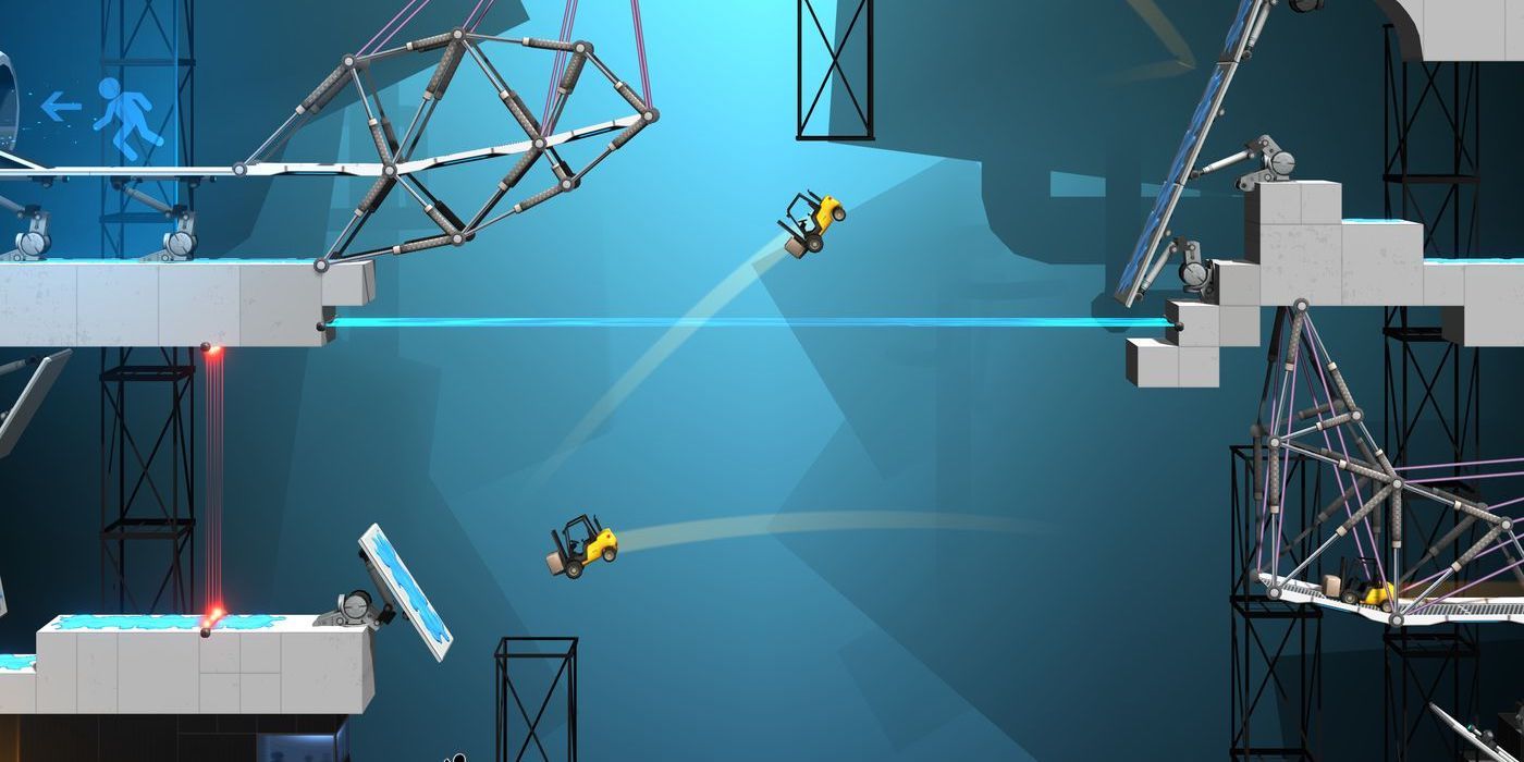 Bridge Constructor Portal gameplay
