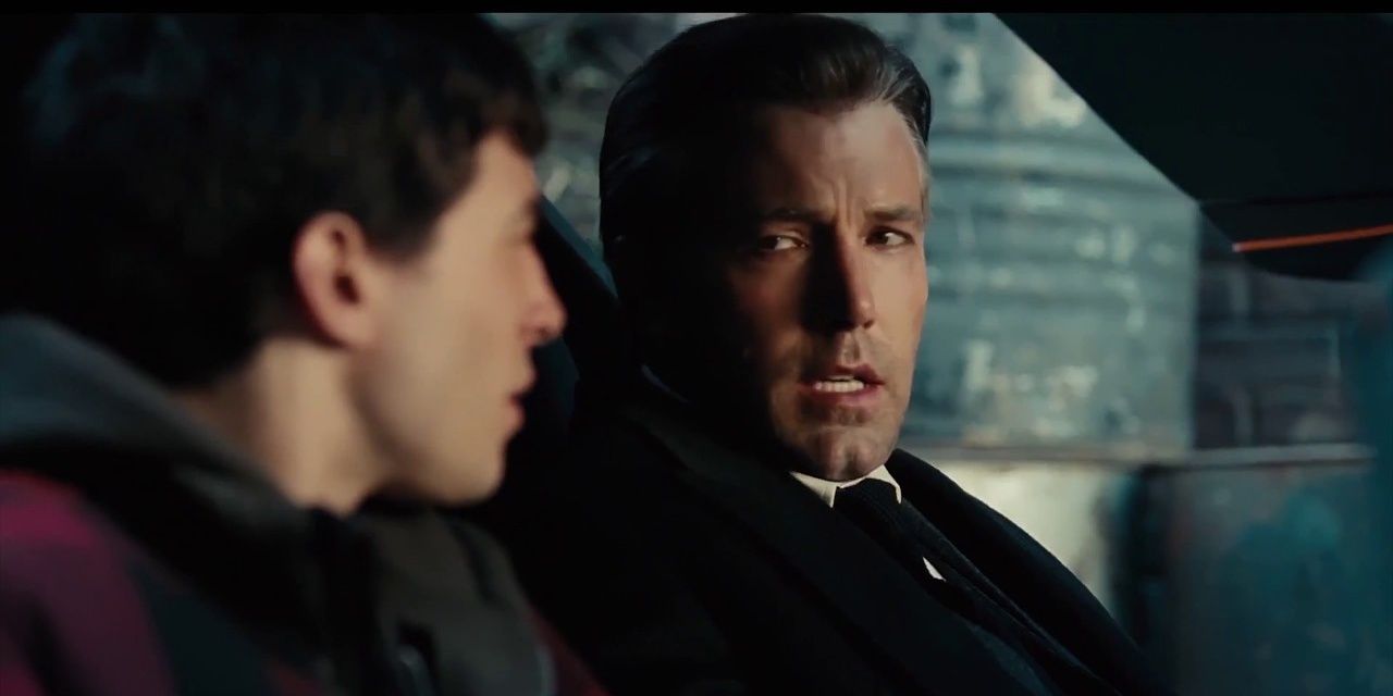 Bruce tells Barry his superpower in Justice League