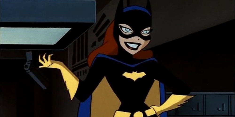 Batgirl laughing in The New Batman Adventures