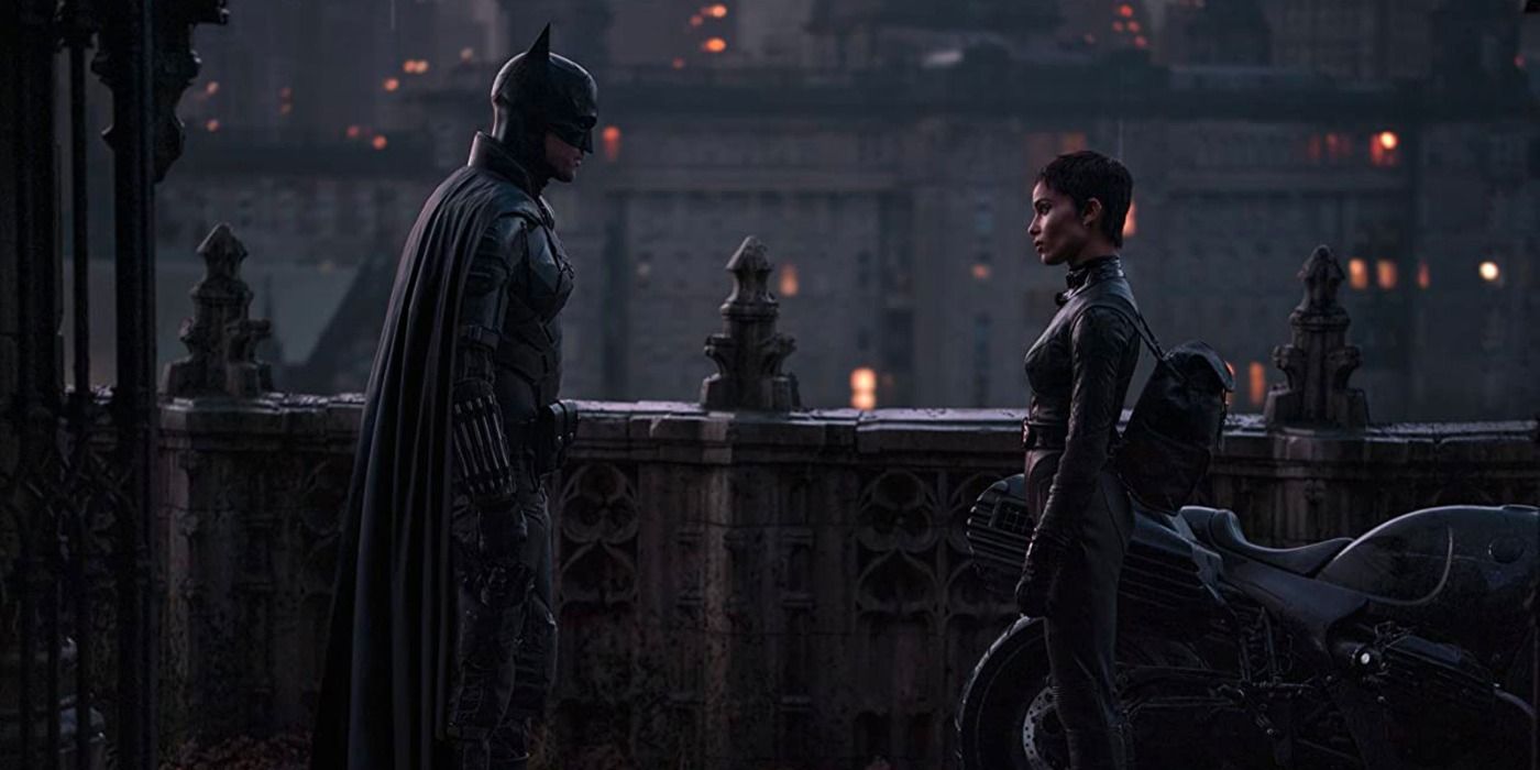 Batman and Catwoman saying their goodbyes in The Batman