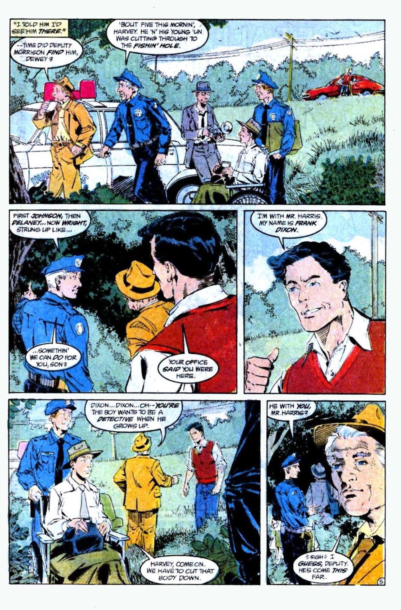 A teenage Bruce Wayne meets Harvey Harris