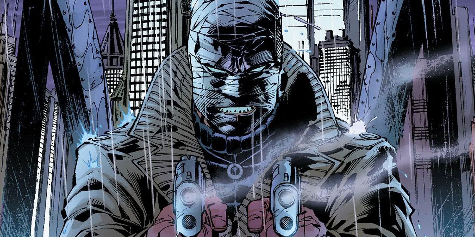 Comic artwork of the Batman villain Hush.