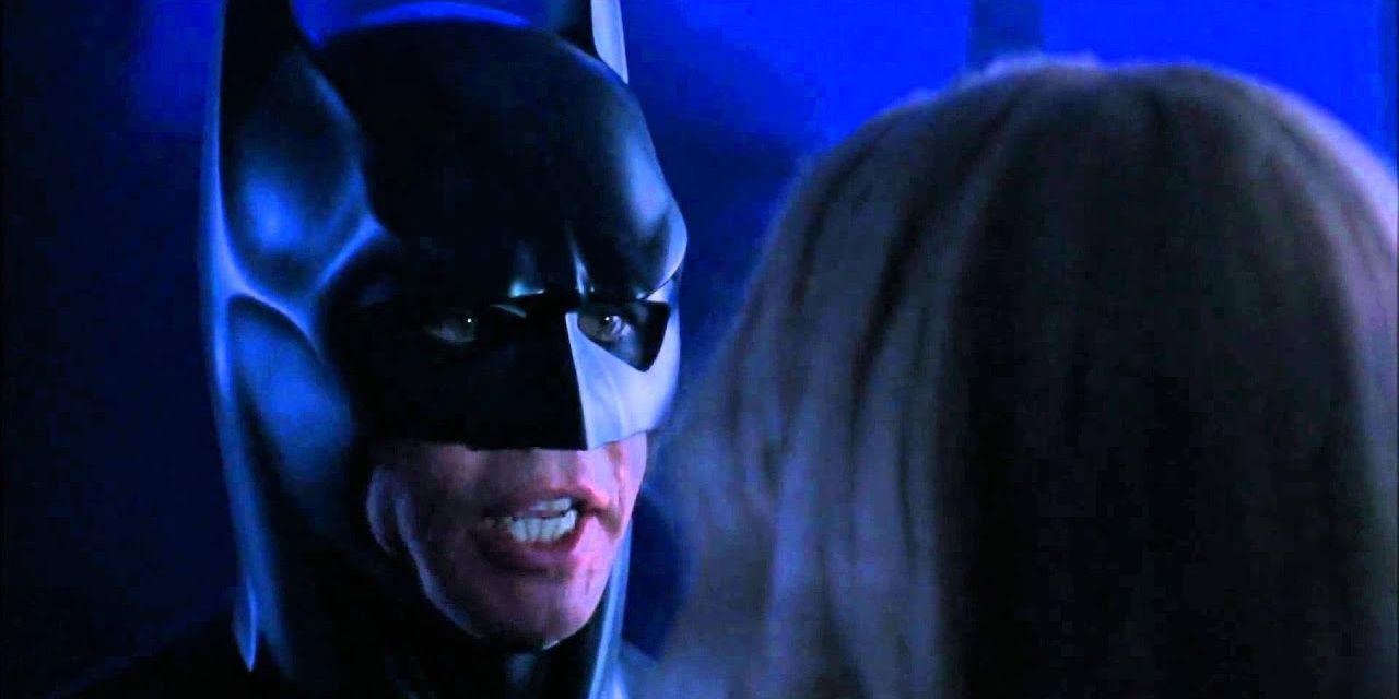 Batman flirts with Dr. Chase Meridan in Batman Forever