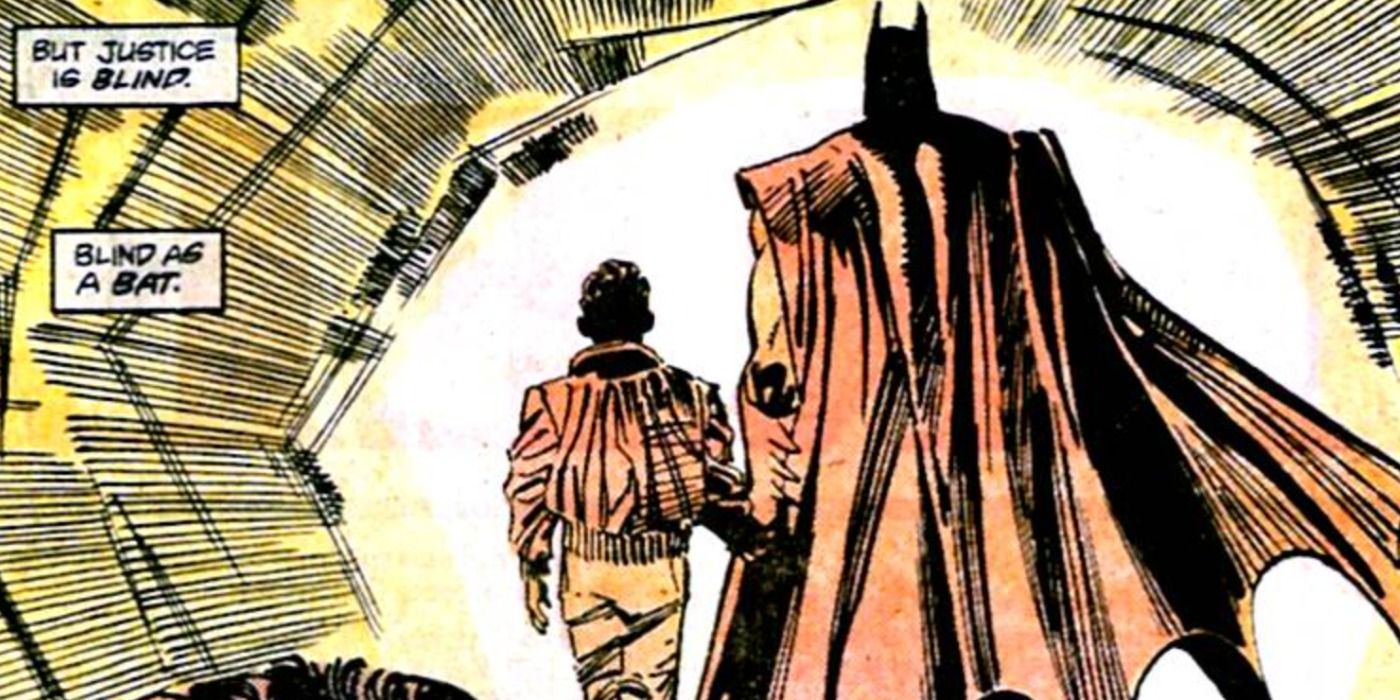Batman and Robin walk together in DC Comics.