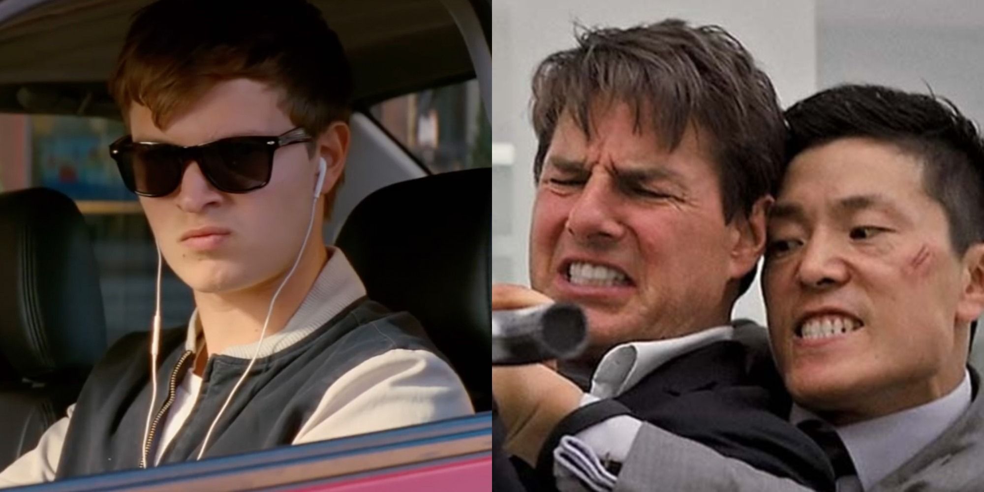 Split image of Baby Driver and Mission: Impossible - Fallout