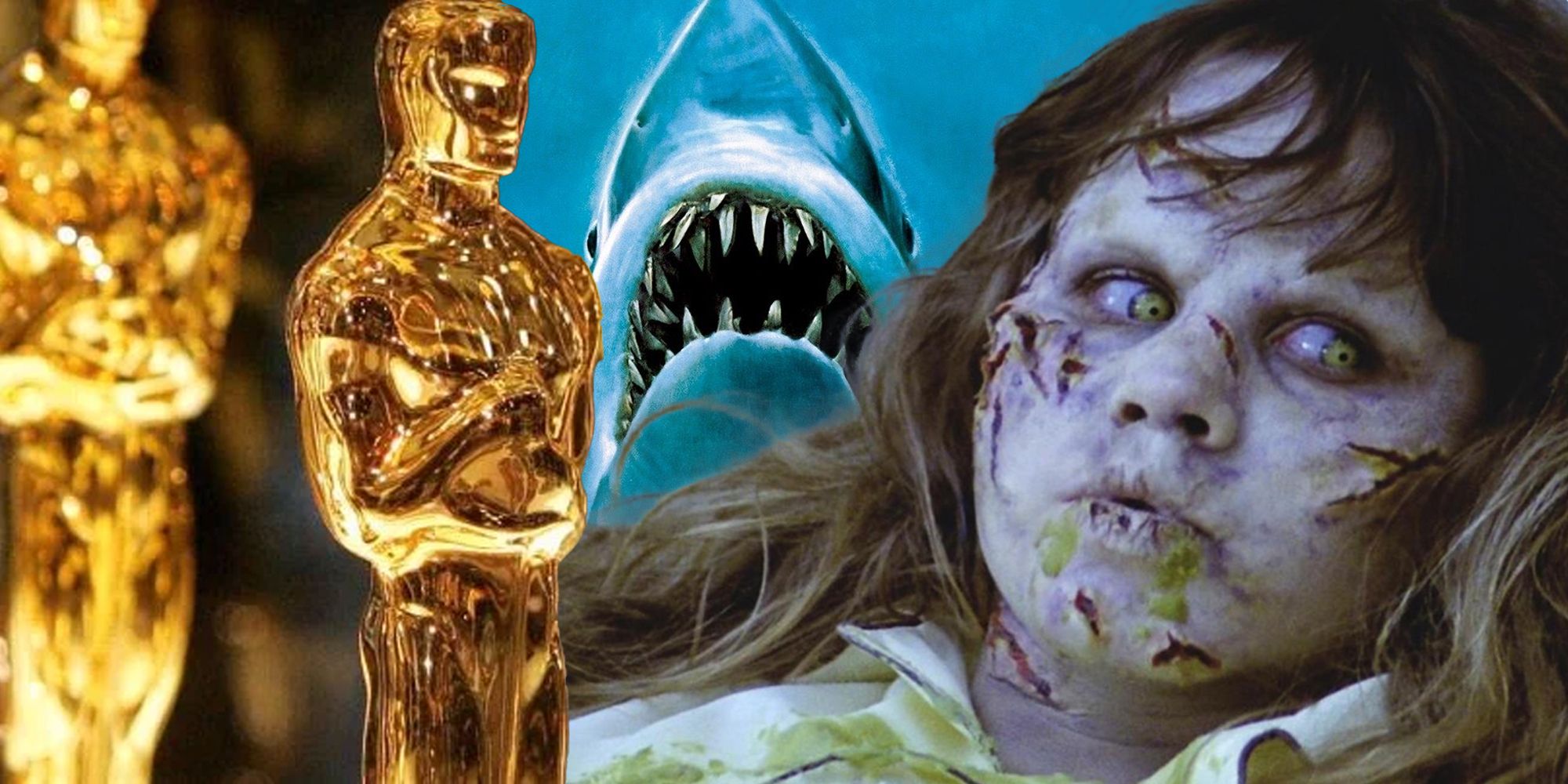 Best Picture Nominees The Exorcist and Jaws.