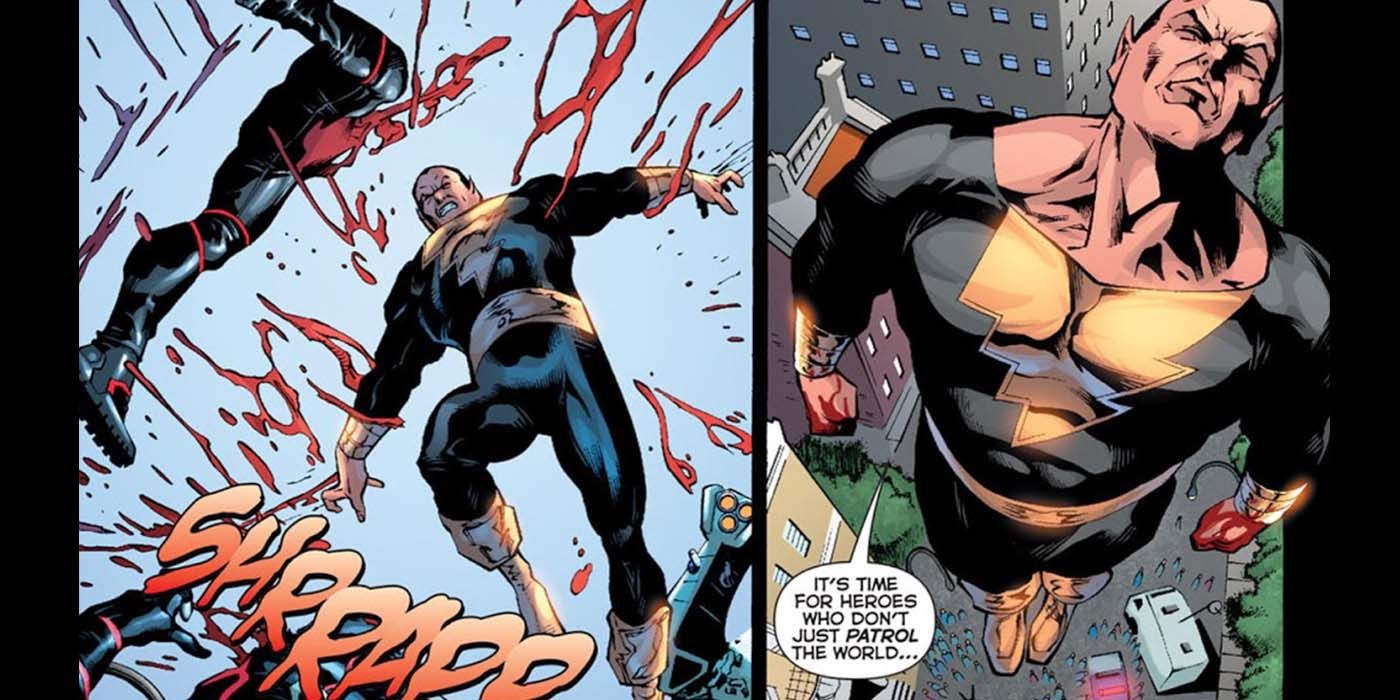 Black Adam Rips In Half