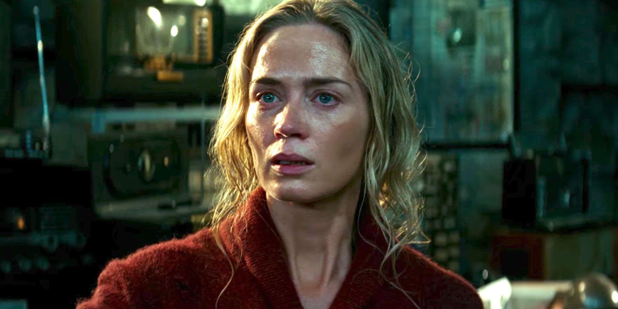 Emily Blunt looking determined in A Quiet Place.
