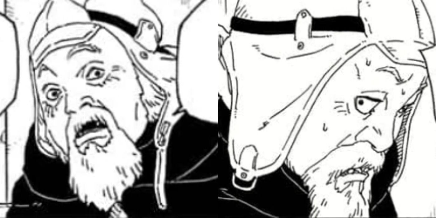 Split image showing Bug in the Boruto manga