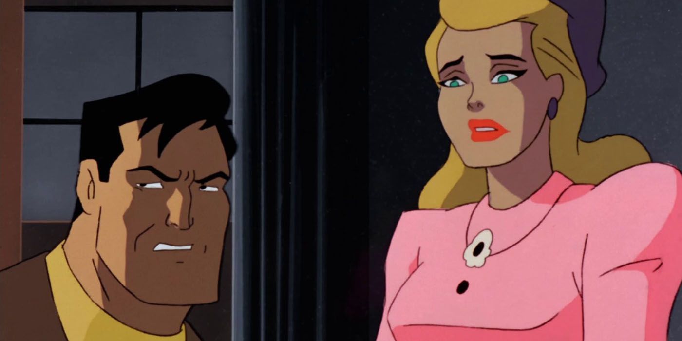 Bruce Wayne e Selina Kyle em Batman A Série Animada