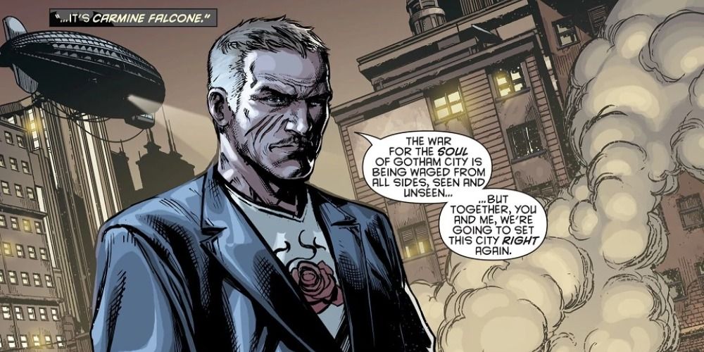 Falcone asks Batman to work with him in the DC comics