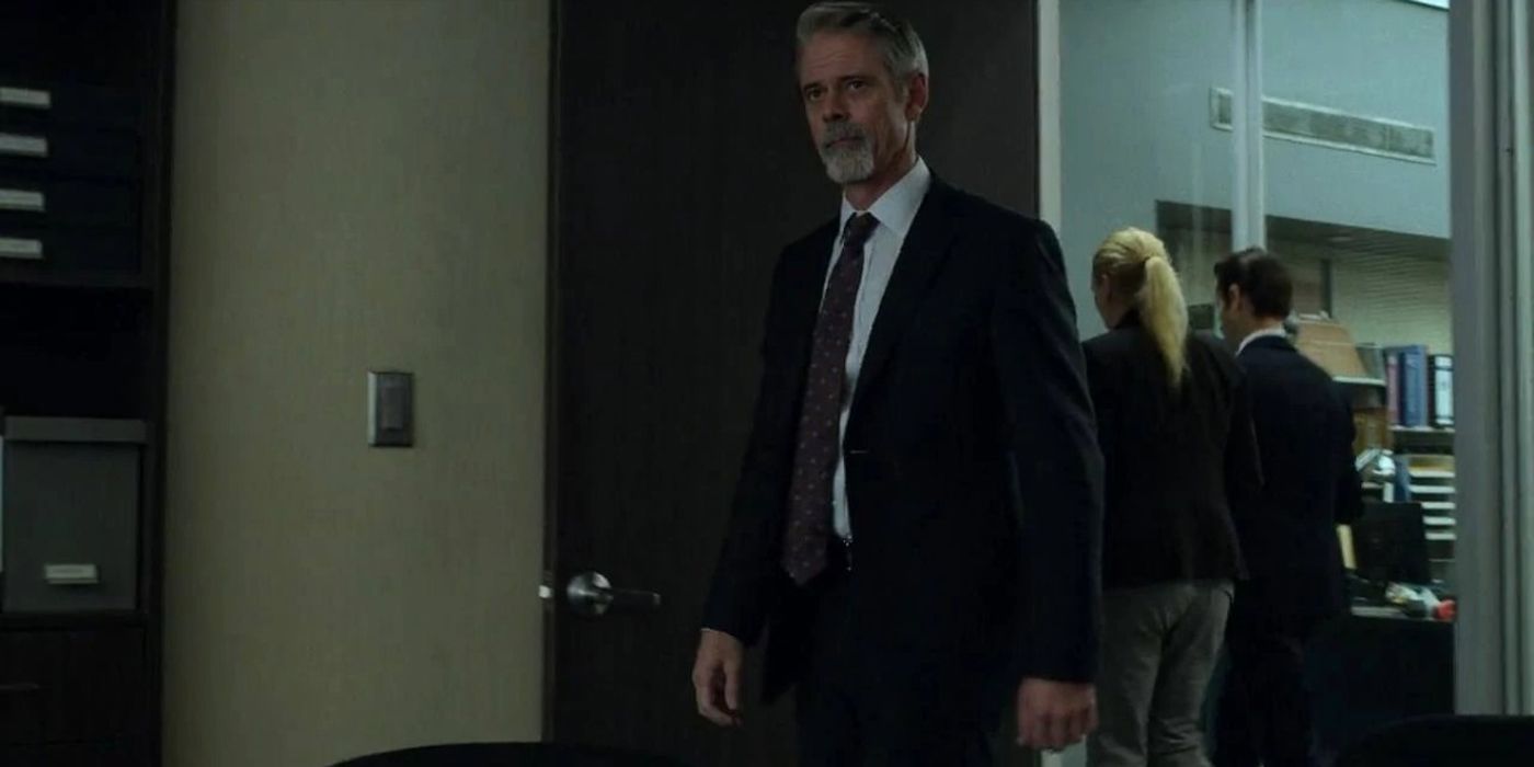Carson Wolf walking into an office on The Punisher.
