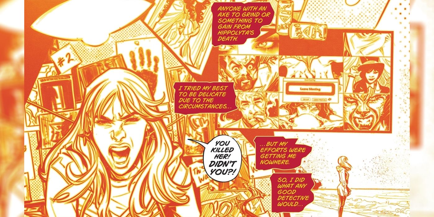 Cassie Sandsmark investigating Hippolyta&rsquo;s murder in Trial of the Amazons Wonder Girl #1