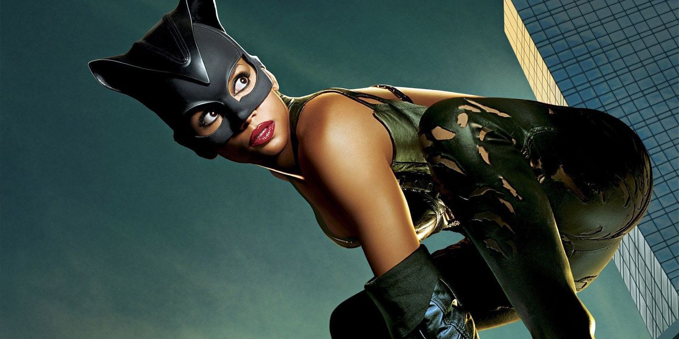 Catwoman crouching down.