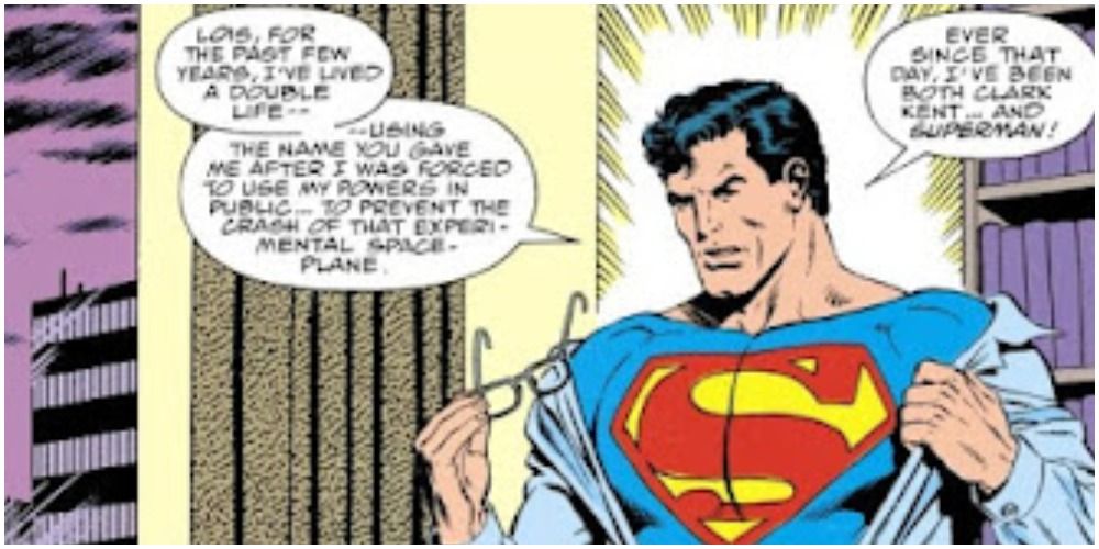 Clark Kent comes clean to Lois in Action Comics #662