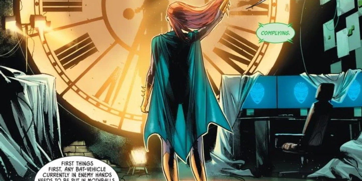 Batgirl at the Clocktower in Gotham 