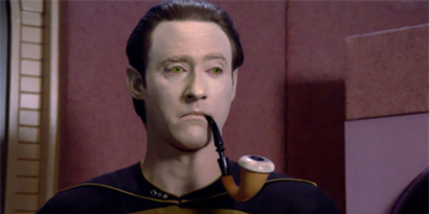 Data emulates Sherlock Holmes