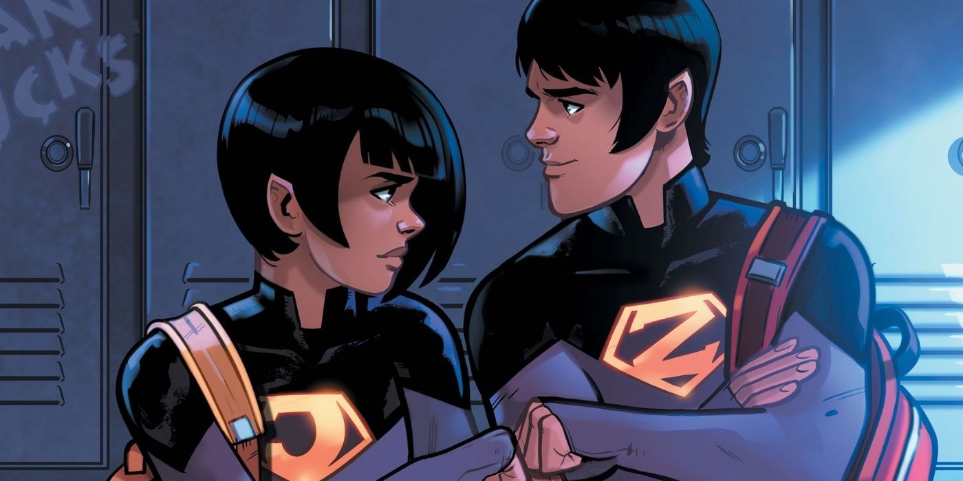 The Wonder Twins doing a fist bump in the comics