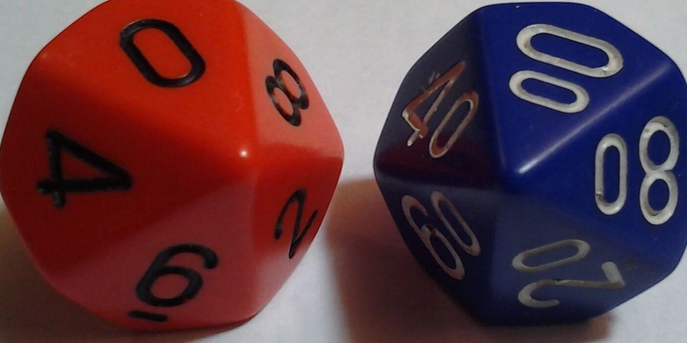 A pair of percentile dice