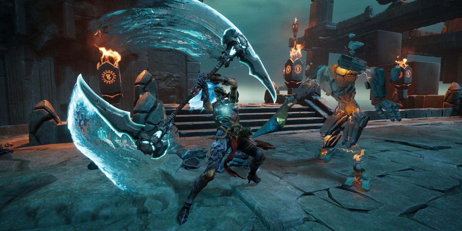 A screenshot from the video game Darksiders 3.