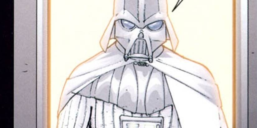 Darth Vader wearing white armor in Star Wars Infinities: Return of the Jedi.