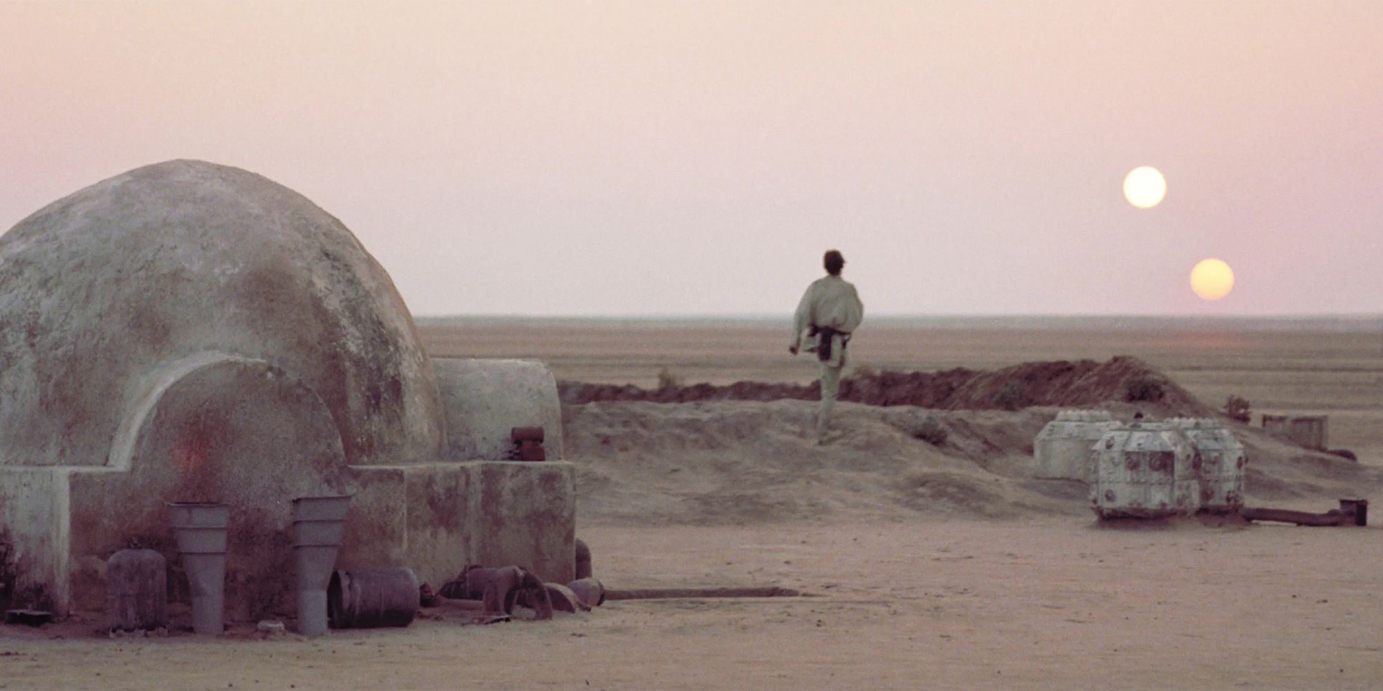 Iglu Tattooine e duas luas