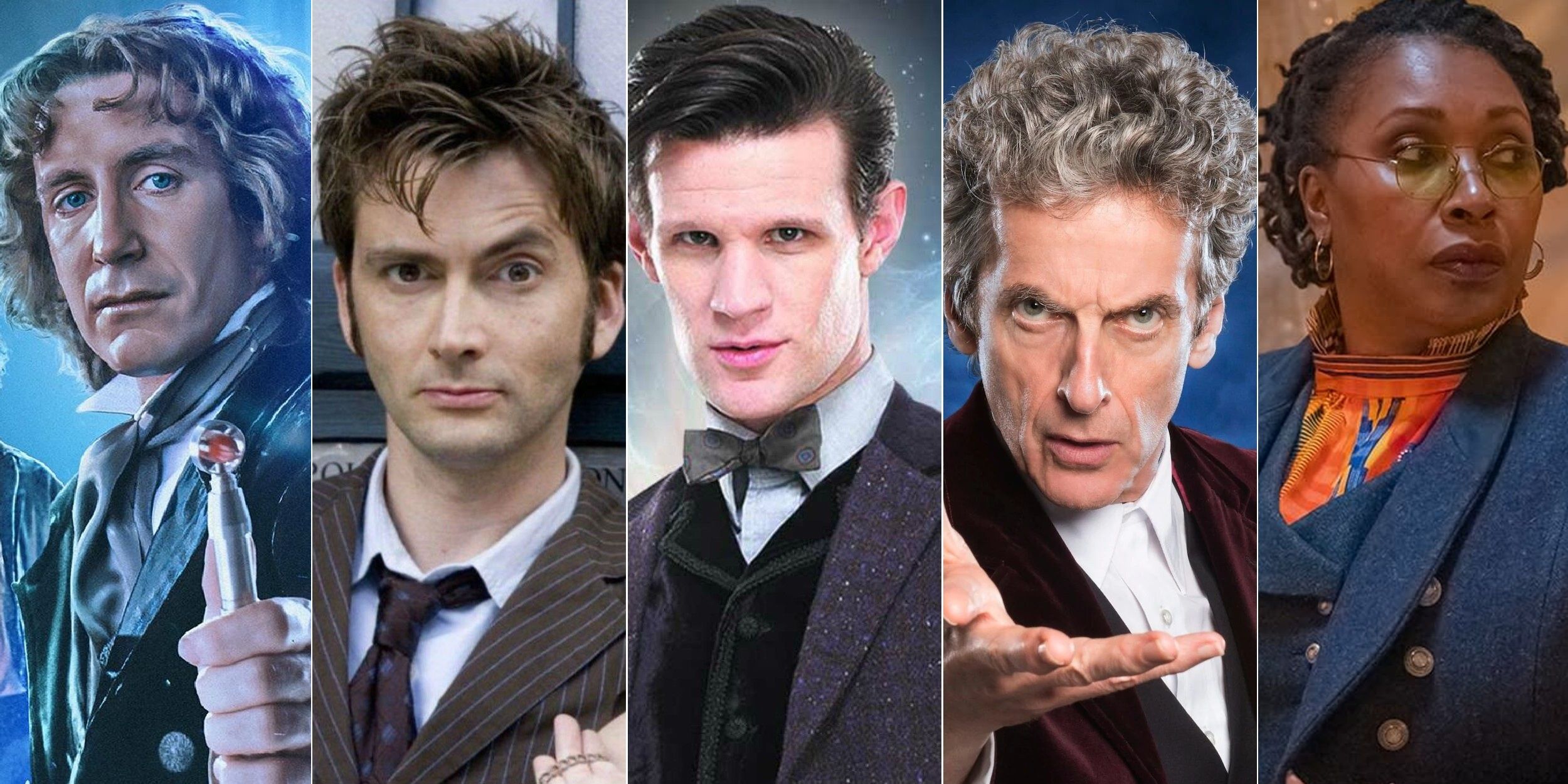 Doctor Who Five Doctors header