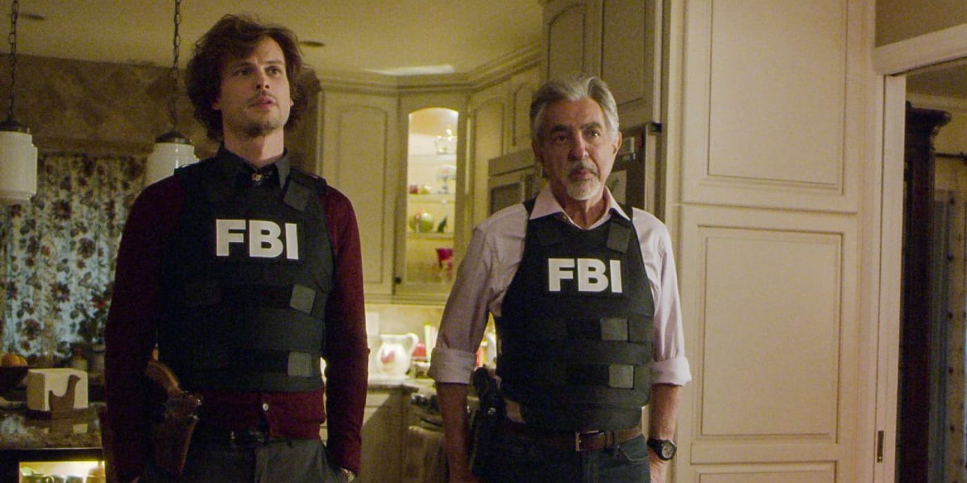Dr Reid and agent Rossi in Criminal Minds