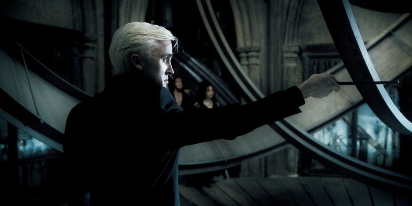 Draco Malfoy in the Astronomy Tower in Harry Potter