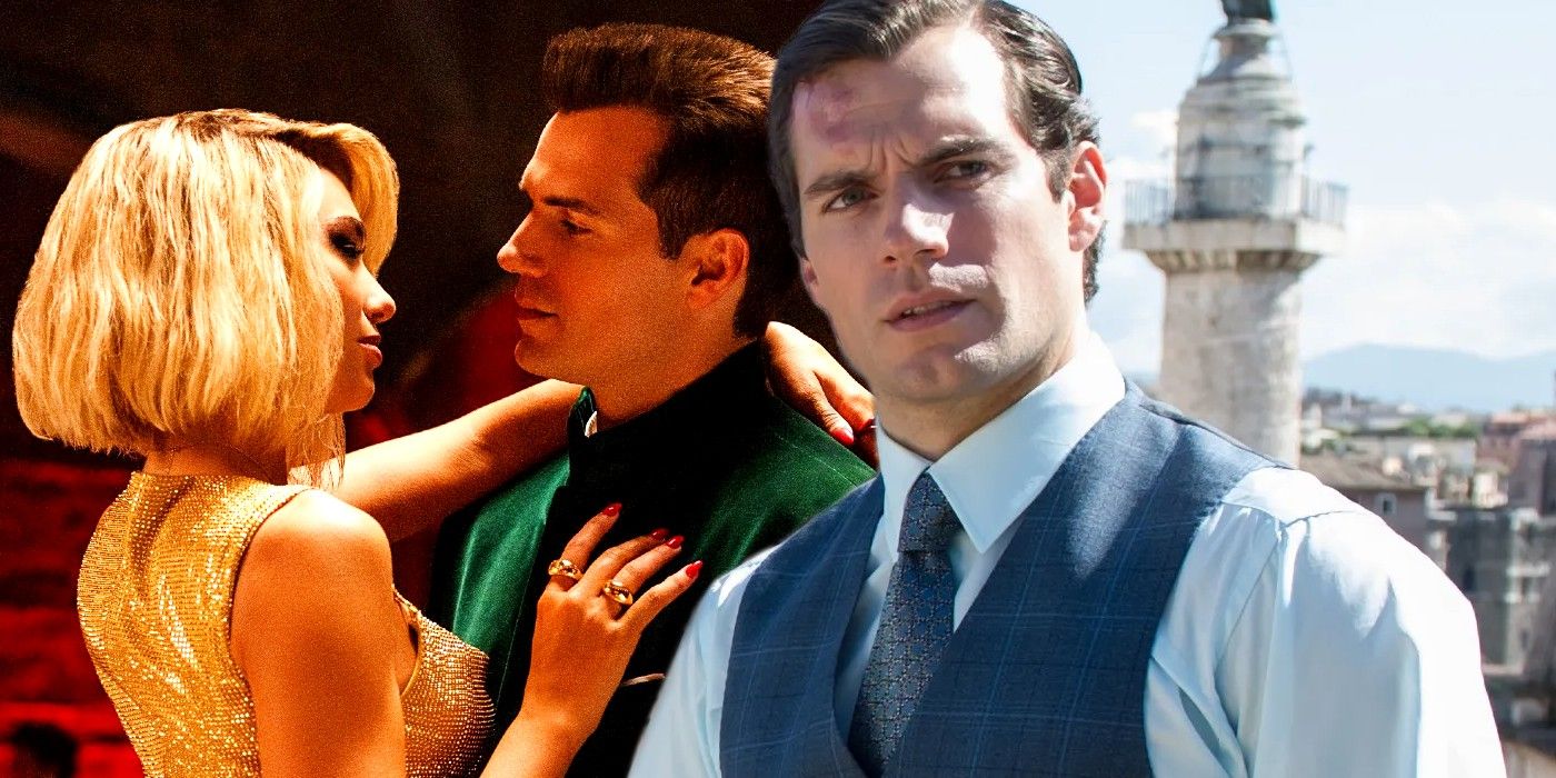 Dua Lipa and Henry Cavill in Argylle and Henry Cavill in The Man From UNCLE