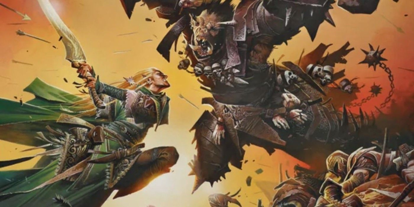 Dungeons & Dragons' Most Overpowered Character Builds - D&D 4e art elf vs orc