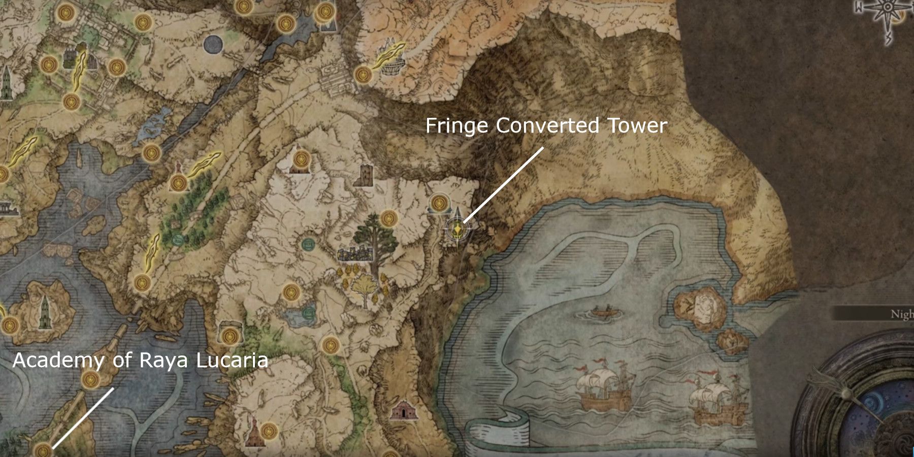 Elden Ring Fringe Converted Tower Map Location