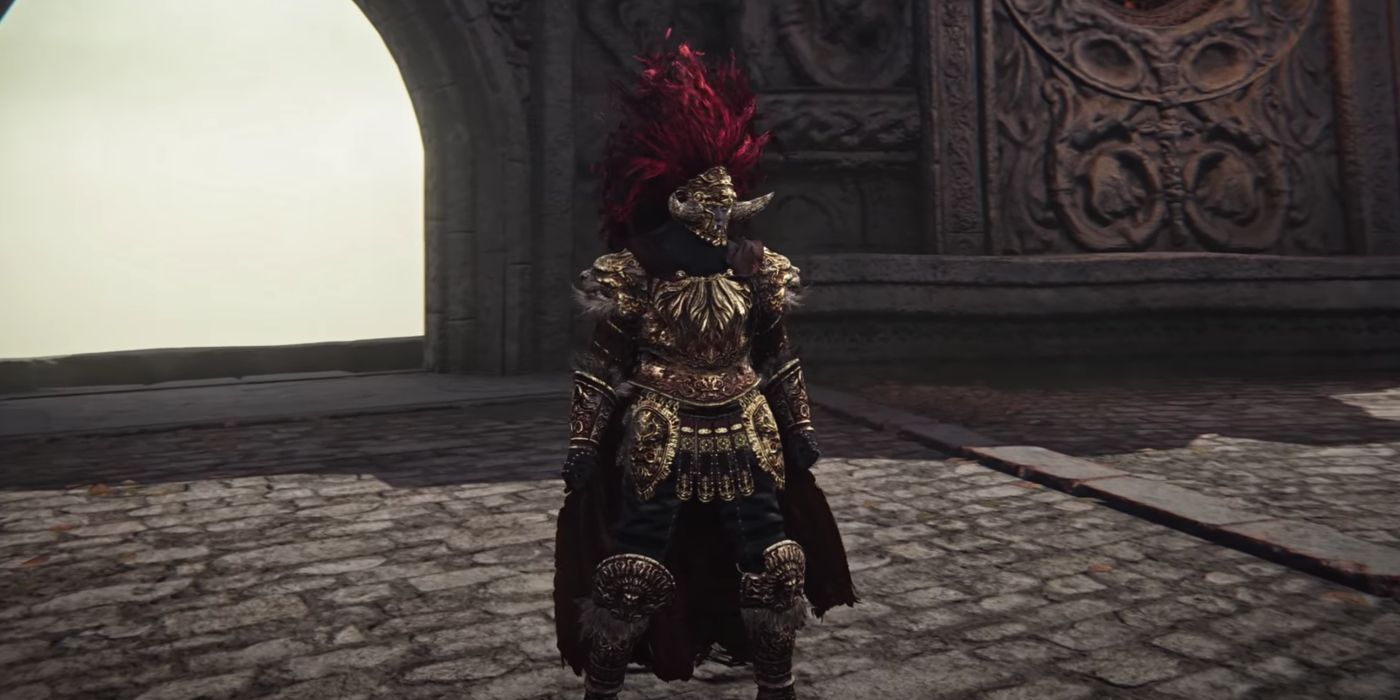 General Radahn armor set in Elden Ring.